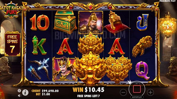 Strategi menang di slot gacor online Gatot Kaca's Fury malam ini