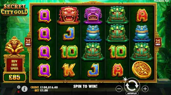 Tips menang besar di slot Secret City Gold